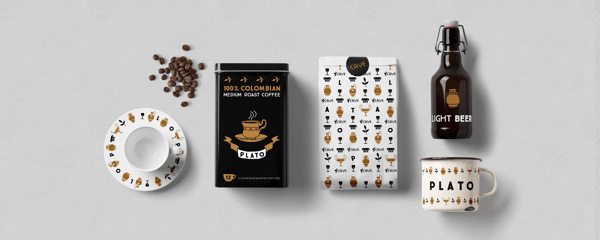 BRANDING OF PLATO CAFE